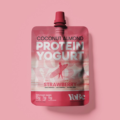 Create Eye-Catching Packaging for YoBe's Protein Yogurt to Shine at Whole Foods Design by PCab Designs