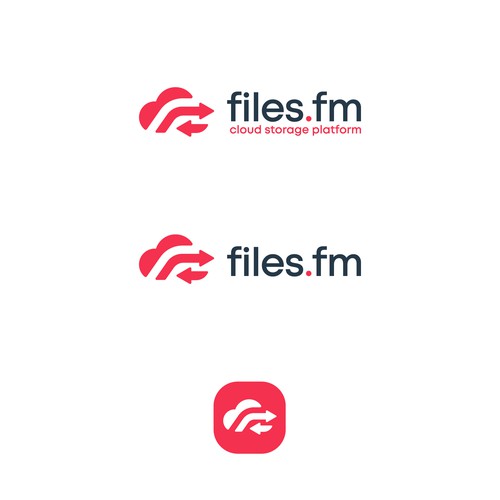 Files.fm logo and brand refresh for cloud storage platform Design by Omniverse™