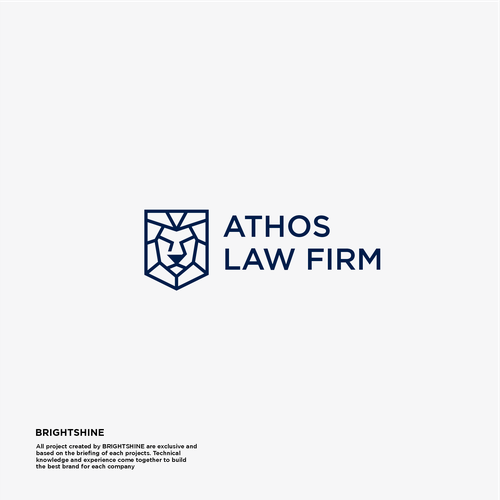 Design  modern and sleek logo for litigation law firm Diseño de brightshine