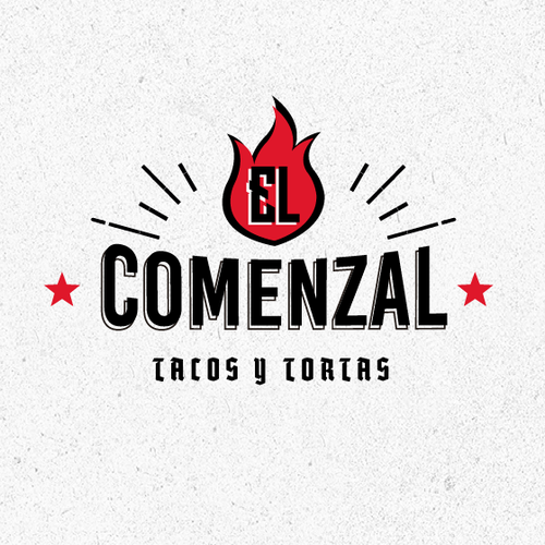 Logo Design For El Comenzal Mexican Food Truck Logo Design