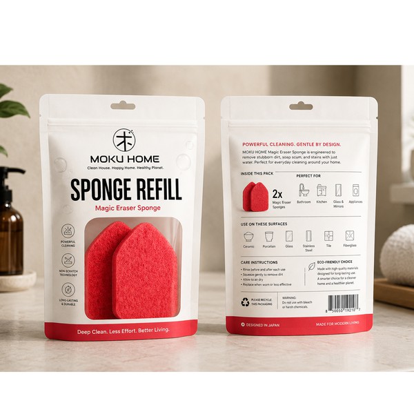 Premium Refill pouch packaging design for Moku Home