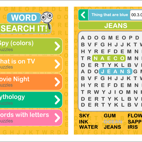 Create The New Look For Word Search It Help Me Make The Best Looking Word Search Game For