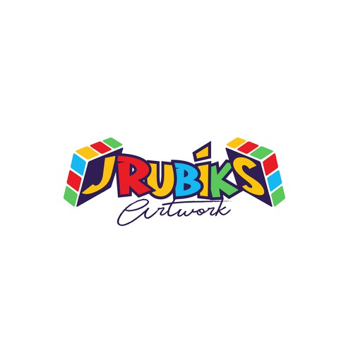 Puzzle together a Rubiks Cube Art business design! Design by Da Vinci Kabs