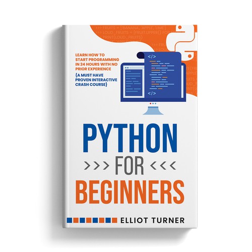 Python Prgramming book cover design (Subtitle must be included on cover) Design réalisé par B-eS