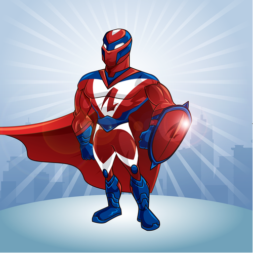 Design an Awesome Superhero Mascot for Insurance Firm Design by fredostyle