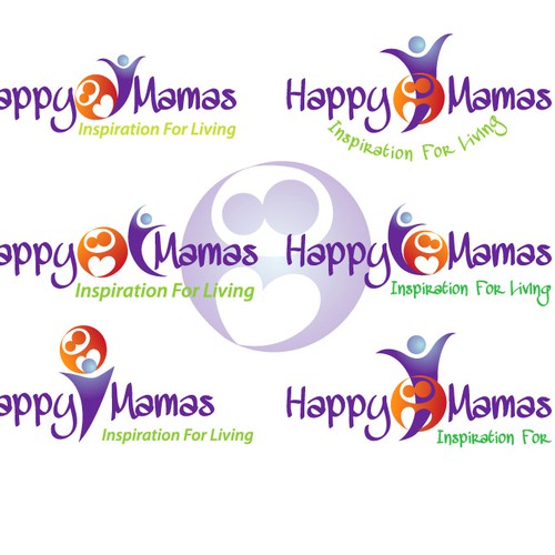 Create the logo for Happy Mamas: "Inspiration For Living" デザイン by bikando