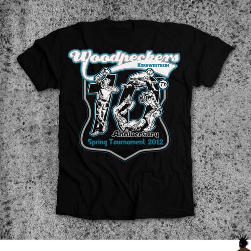 Help Woodpeckers Softball Team with a new t-shirt design デザイン by vabriʼēl