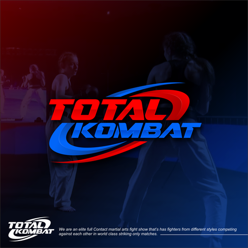 Martial arts fight show logo Design by Grappler