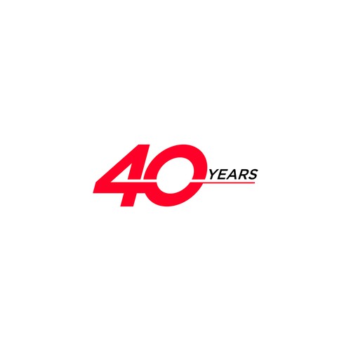 Looking for a modern, expressive 40 years jubilee logo Design by saksenpunoraono