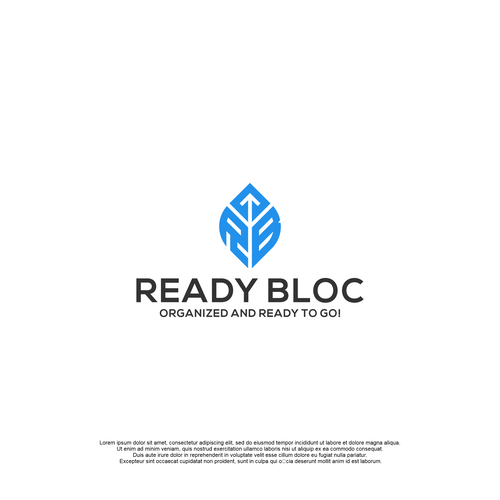 A "block" logo that is "ready" to go at the shot of the starters gun! Design by Angga Jr