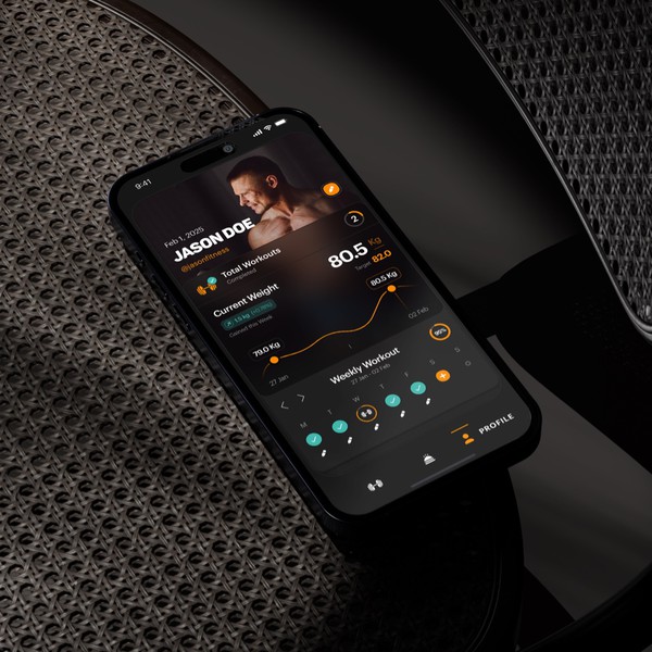 Design by A.D.S titled "Fitness App Ui Design"