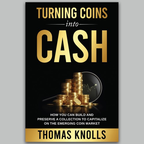 book cover for people who want to find financial success in coin collecting Design by Unboxing Studio