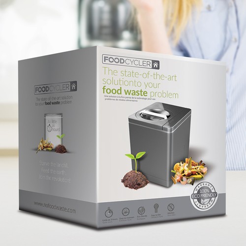 Food Cycler Indoor Composter Package Design Design by Mr. Ozz