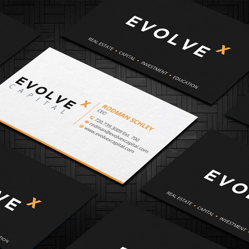 Design a Powerful Business Card to Bring EvolveX Capital to Life! Diseño de Design"Glory"