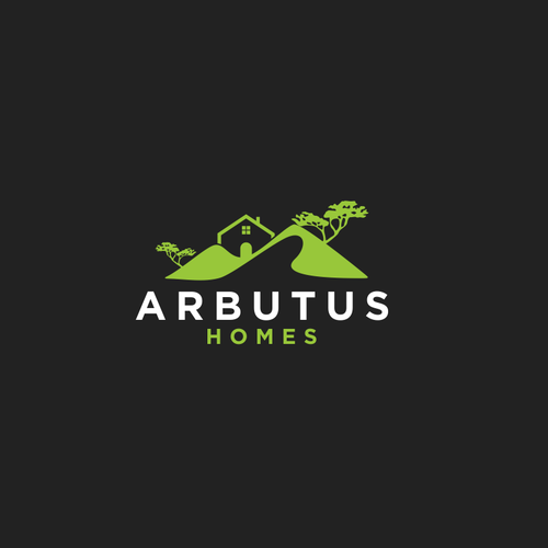 Design di Real estate company needing a powerful logo showcasing an Arbutus Tree silhouette with a home beside, include a mountain di Rekker