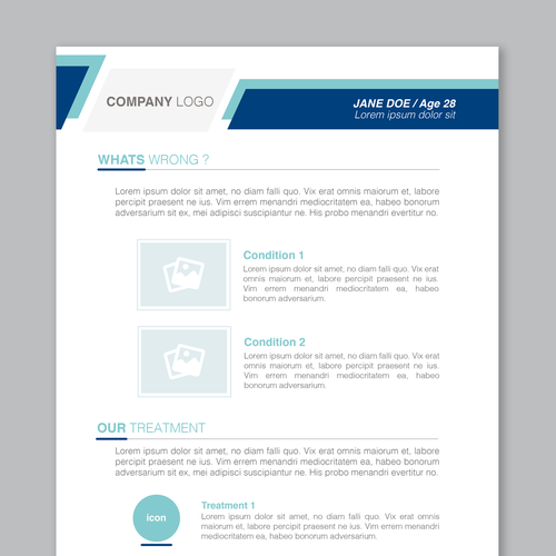 Design a Template for our Patient Handouts | Brochure contest