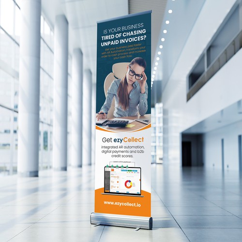 B2B Saas Pull Up Banner for Trade Show Design by BrainStorm.