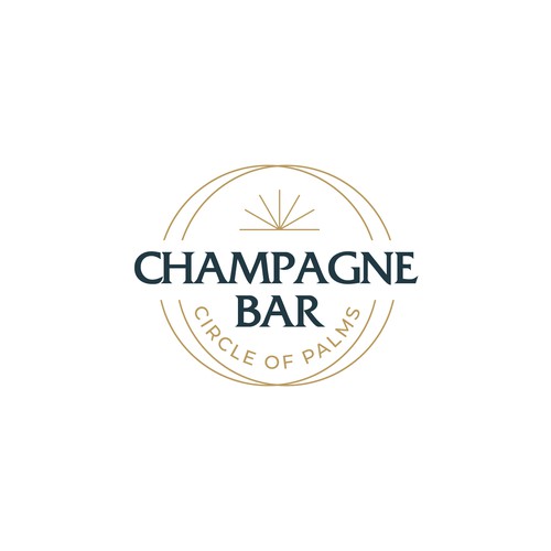 Luxury and modern Champagne Bar logo Design réalisé par Neutra™