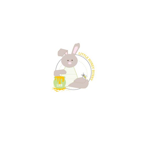 Create a fun logo for baby clothing line little honey bunny Design by ⭐uniquedesign ⭐