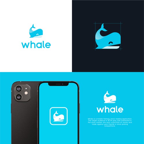 Whale mobile app logo Ontwerp door vsbrand