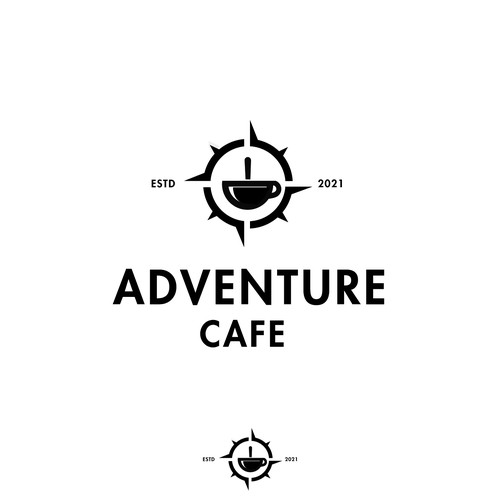 eye-catching logo for new cafe Design by Fortuna Design