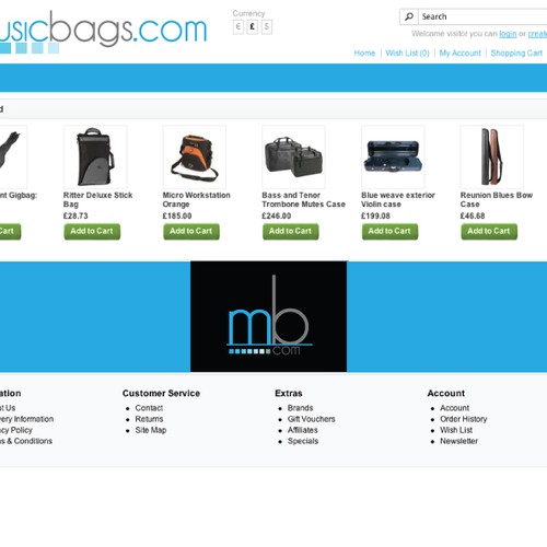 Help musicbags.com with a new logo Diseño de IB@Syte Design