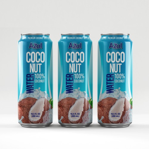 HELP CREATE A COCONUT WATER LABEL PART OF COCONUT WATER LINEUP 100% COCONUT WATER Diseño de creationMB