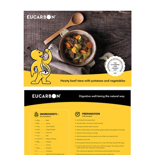 Recipe flyer template Design by Krishna Arts