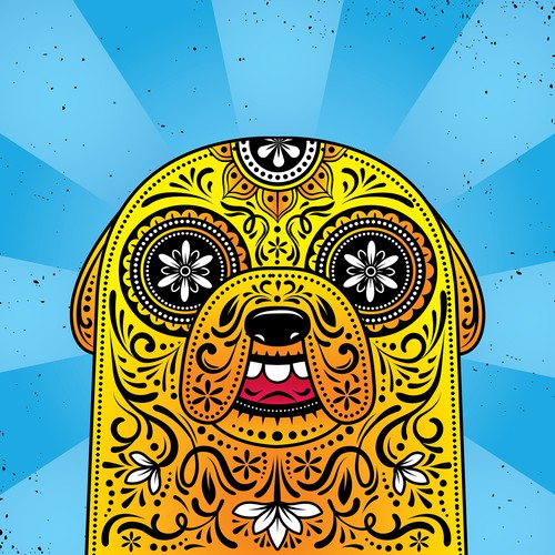 **ADVENTURE TIME SUGAR SKULL CALAVERA POSTERS!** デザイン by saidho