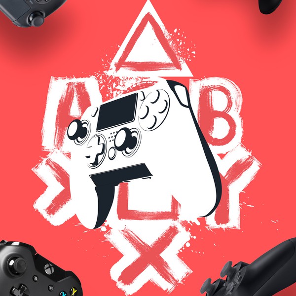 Illustration for game company t-shirt. 