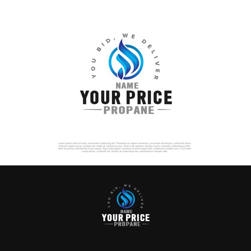 we need a design that will grab the eye for ordering propane and propane pricing. Diseño de pixelgrapiks