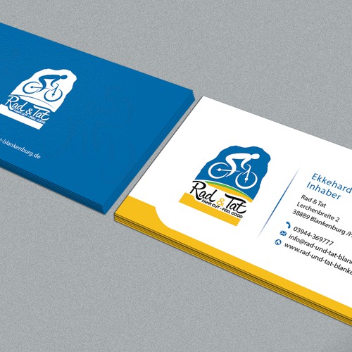 **modern Bike-store needs Business-Cards** Design by deviserpark