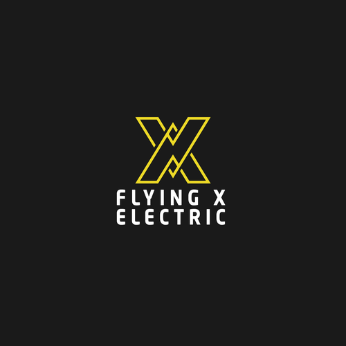 Flying X Electric Logo Design by Inktrovert_Dilla