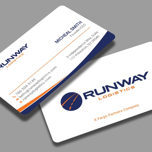 Design di Runway Logistics Business Card di Roni_
