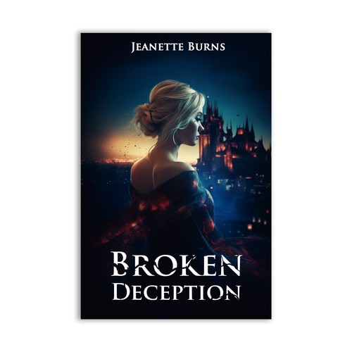 Book cover design for a novel called Broken Deception Design by SamArt❄️