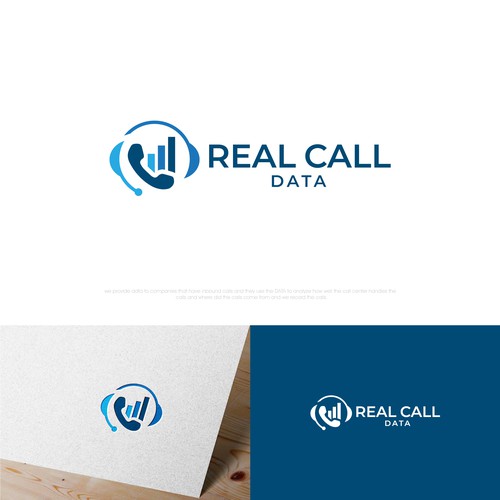 real call data logo Diseño de Dezineexpert⭐