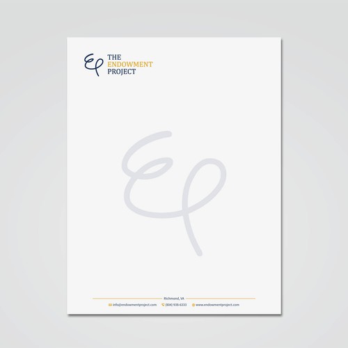 Clean, simple note design, The Endowment Project Design by Tcmenk