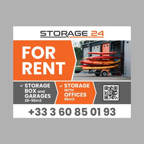 Creative banner design for a storage company Design by dezignedge*