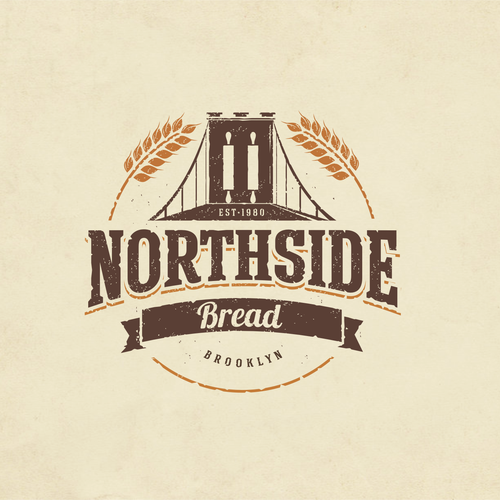 can you create a rustic logo for my bakery specializing in crusty, artisan bread? Design by Zvucifantasticno