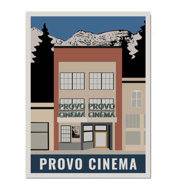 Provo Cinema Poster Michael Schwab Style
