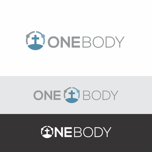 Design a logo for One Body Software showing inter-church community in the One Body of Christ. Design by InfaSignia™