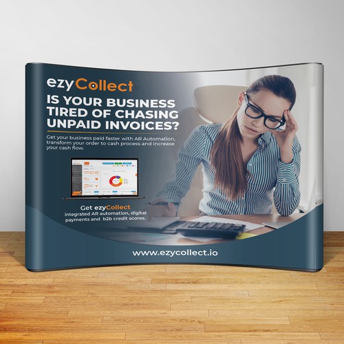 B2B Saas Pull Up Banner for Trade Show Design by Sketch Media™