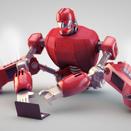 Computer modeled (CG) evil robot illustration Design von ZHT