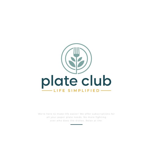 "I created the first paper plate subscription company logo!" - Your next claim to fame Design by D Better Design