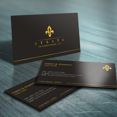 1st Project - Strata International, LLC - New Business Card Design por HYPdesign