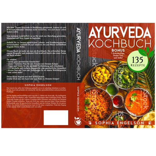 Book-Cover for Ayurveda Cookbook - Cover für Ayurveda Kochbuch Design by JervyDesign