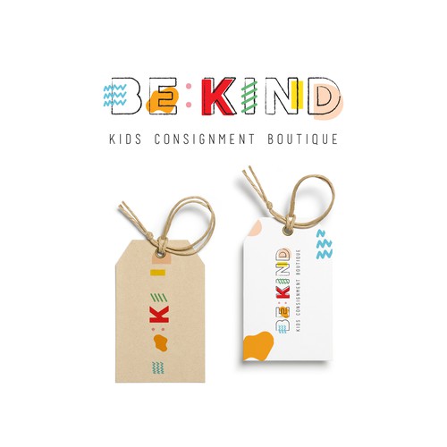 Be Kind!  Upscale, hip kids clothing store encouraging positivity Design by ReneeBright