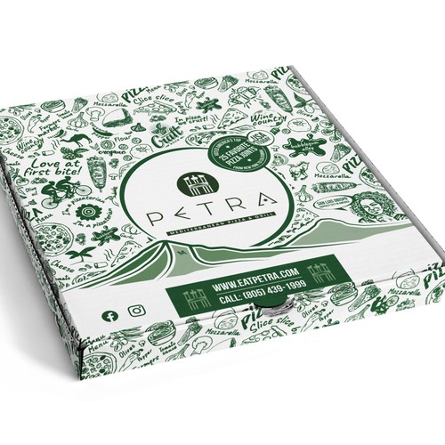 Pizza Box Design for award winning restaurant USA TODAY 'TOP 25 IN USA' Design by Filip Korić