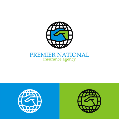 Handshake and/or Mountain Logo for Premier National Insurance Agency Design by Adinath_go!