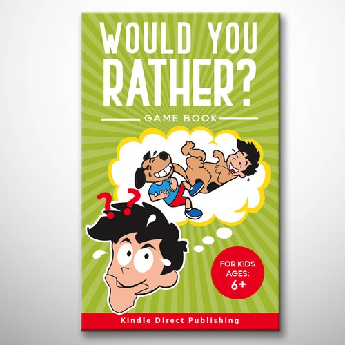 Fun design for kids Would You Rather Game book Design by Julian Jabez